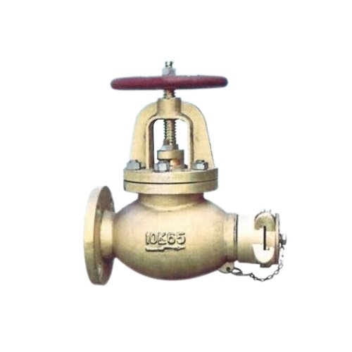 10K Marine bronze straight through, right angle cage valve