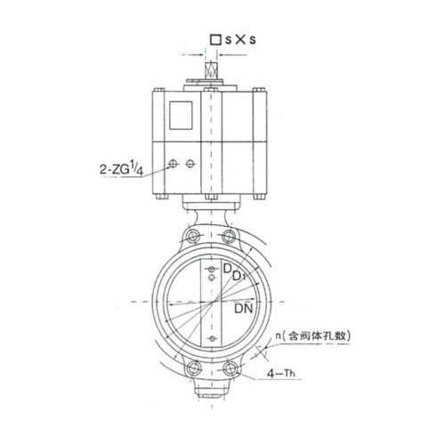 Marine center operated butterfly valve